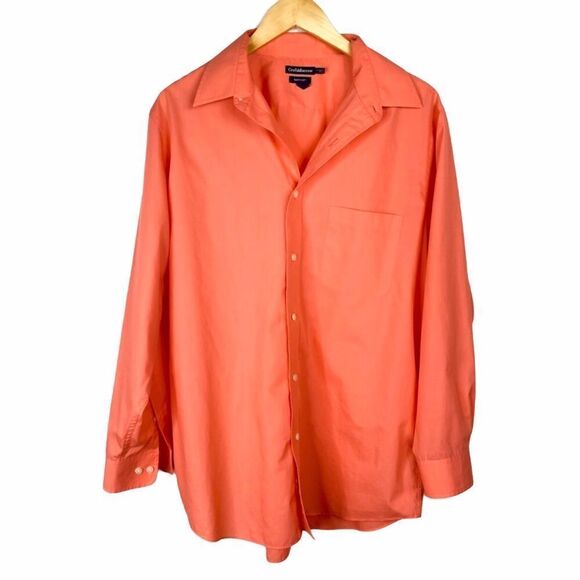 -Croft & Barrow Classic Fit Button Down Shirt 16.5 - Picture 1 of 5